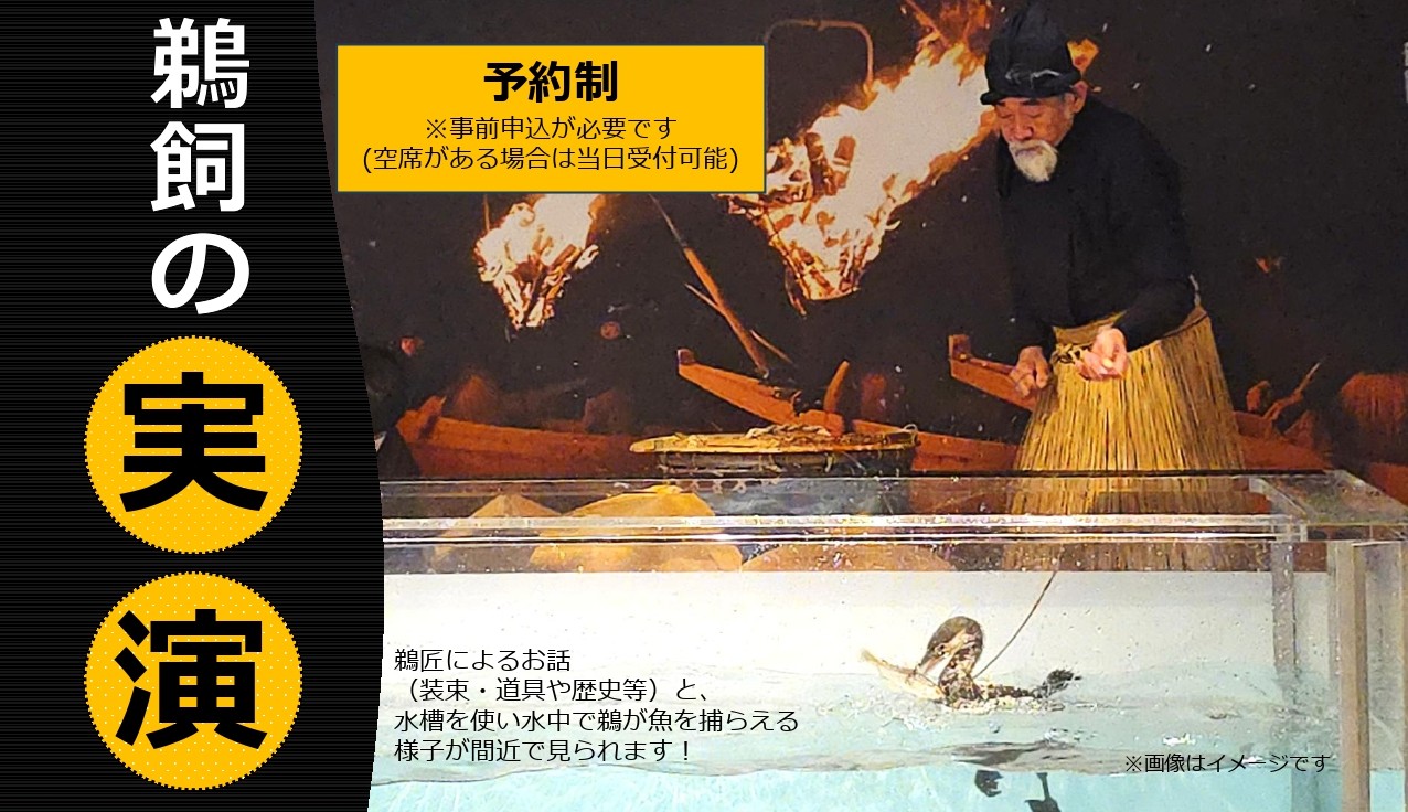 【予約専用ページ】鵜飼の実演（2026年ゴールデンウィーク版）
