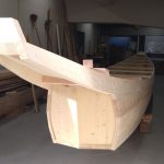 鵜舟新造船の進水式