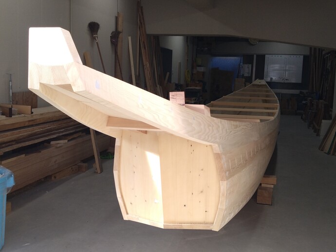 鵜舟新造船の進水式